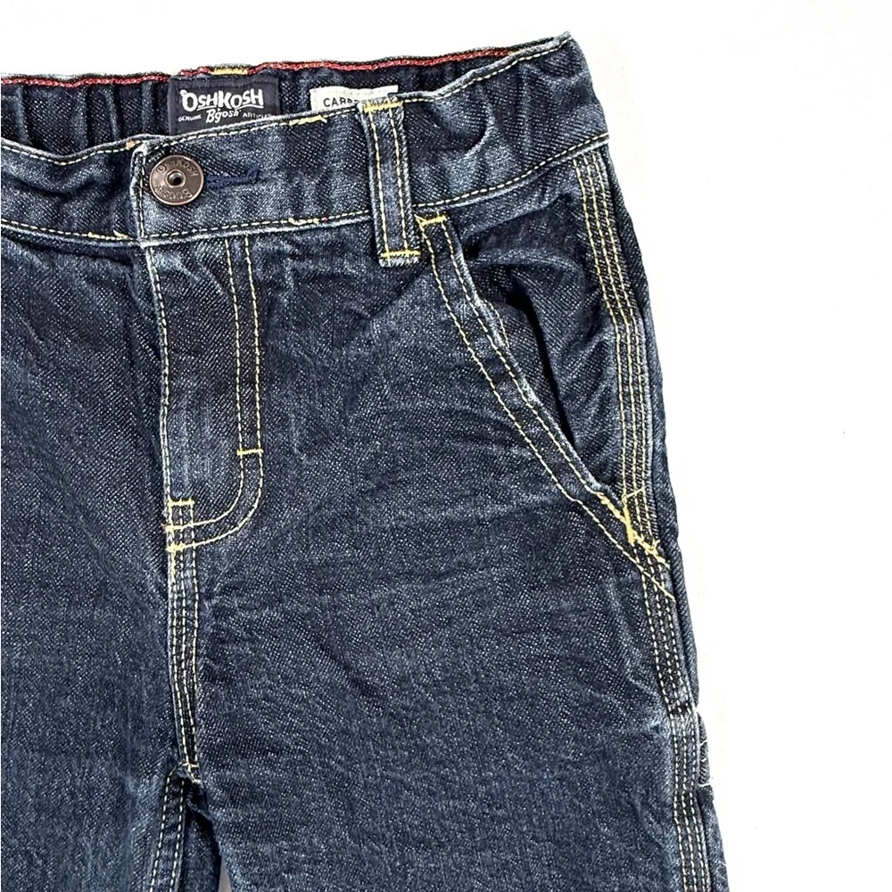 OSH KOSH BGOSH Carpenter Boys Denim Shorts Size 7 Slim Classic‎ Utility Style